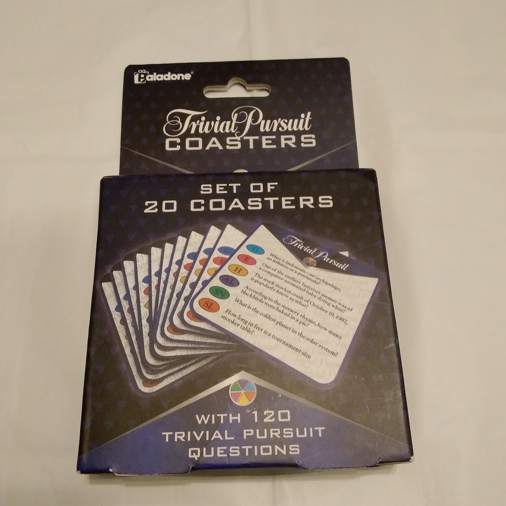 NIP Trivial Pursuit coasters